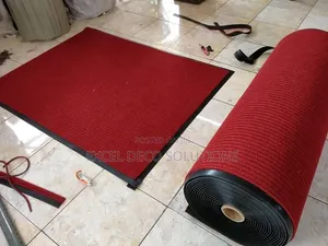 Heavy Duty Ribbed Door Mat 80x120cm 10mm Rubber Border