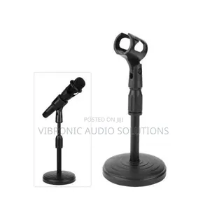 Adjustable Metal Desktop Microphone Stand Only