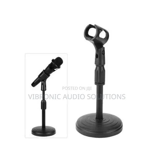 Adjustable Metal Desktop Microphone Stand Only