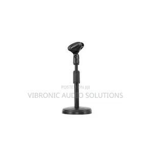 Adjustable Metal Desktop Microphone Stand Only