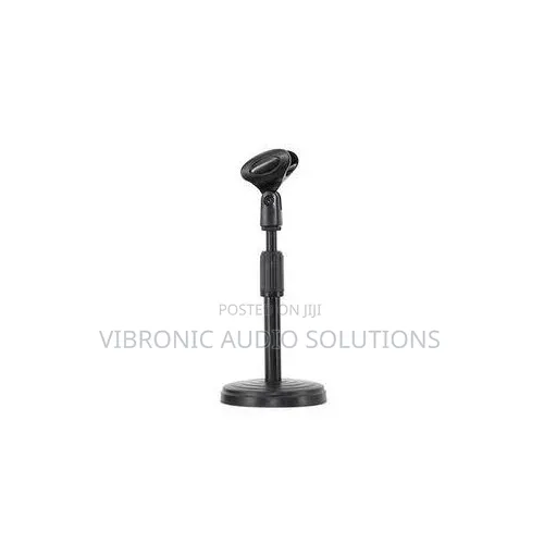 Adjustable Metal Desktop Microphone Stand Only