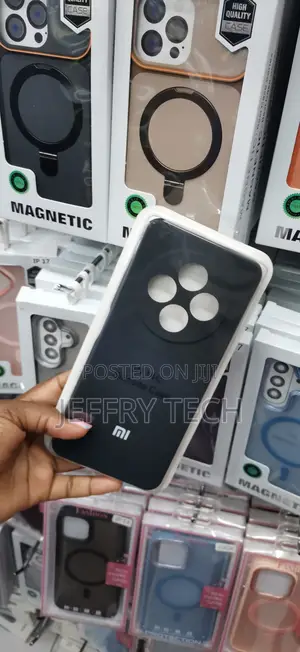Black Soft-Touch Silicone Case Designed for the Xiaomi Redmi 14C