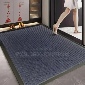 Ribbed Entrance Carpet Mat 80x120cm 10mm for High Traffic Areas