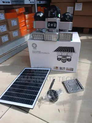 3 Rotating Triple Lens 4G SIM Solar Powered PTZ CCTV Camera