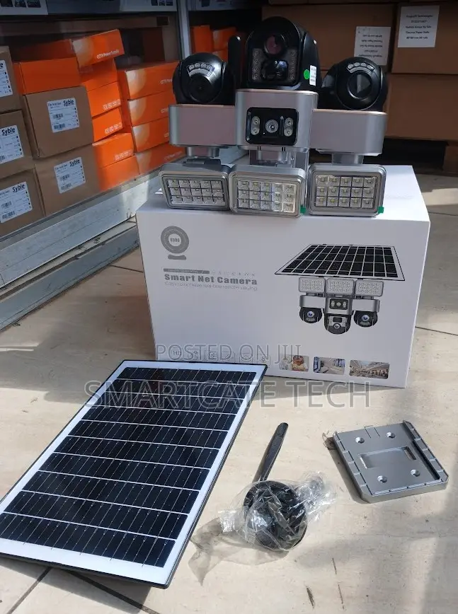 Triple Lens 360° 4G SIM Solar PTZ Security Camera