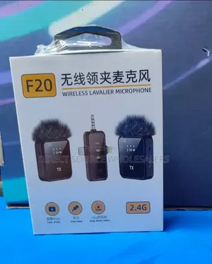 2.4G F20 Wireless Lavalier Mic for Vloggers & Creators