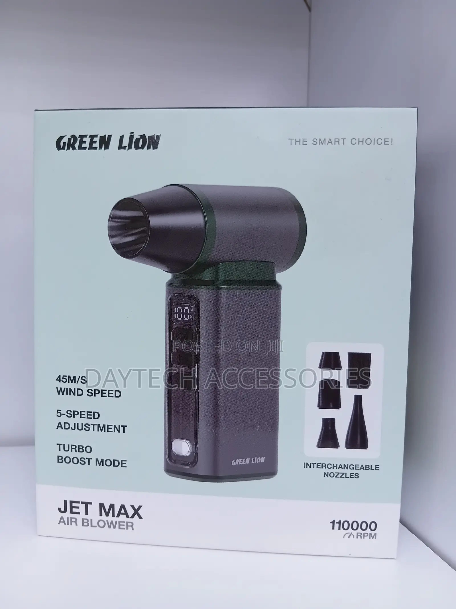 Green Lion Jet Max Air Blower Fan - Gray