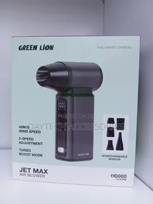 Green Lion Jet Max Air Blower Fan - Gray