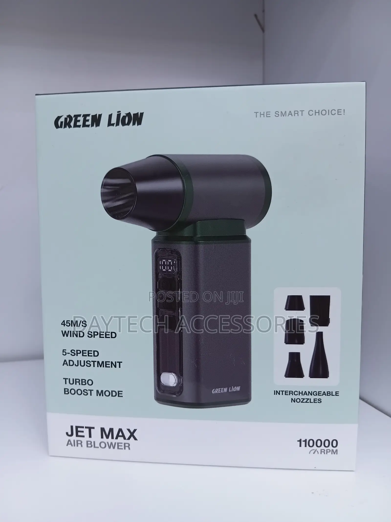 Green Lion Jet Max Air Blower Fan - Gray