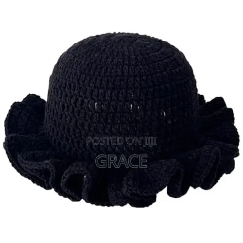 A Crotchet Ruffle Hat (Handmade)