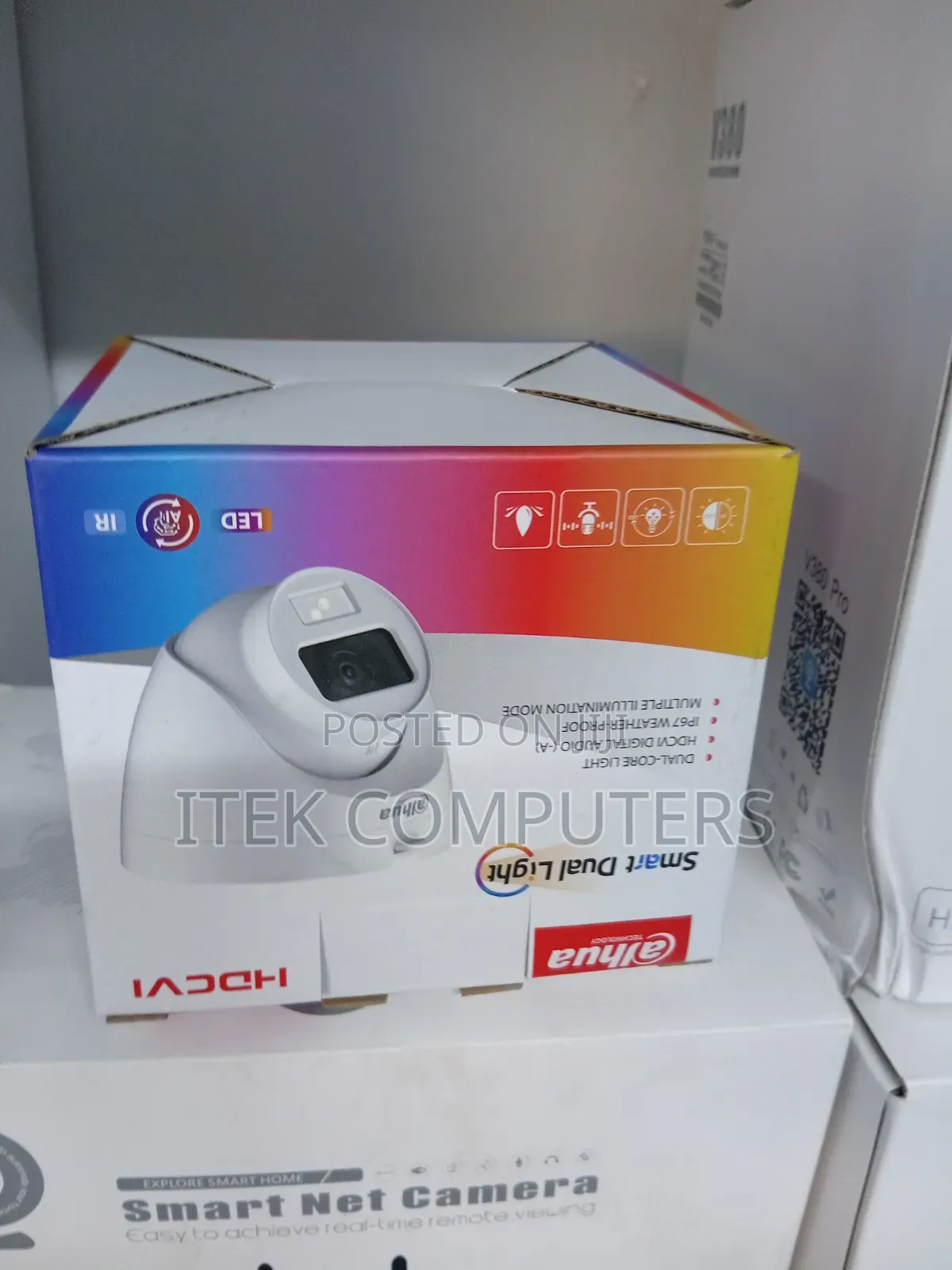 Smart Dual Light Dome Camera for Clear Day Night Security