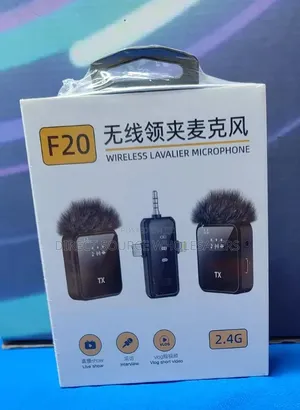 F20 Wireless Lapel Mic for Interviews, Vlogs & Live Streaming
