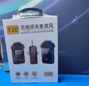 F20 Wireless Lapel Mic for Interviews, Vlogs & Live Streaming
