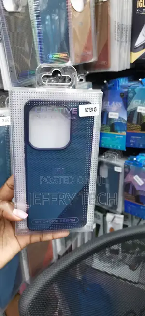 Blue Creative Mobile Case Designed for the Xiaomi Redmi Note 14 4G.