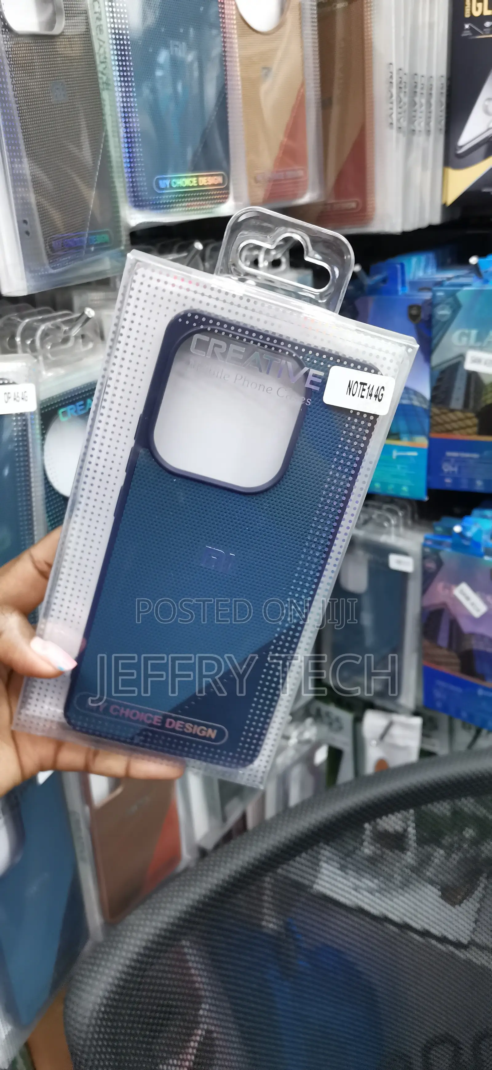 Blue Creative Mobile Case Designed for the Xiaomi Redmi Note 14 4G.