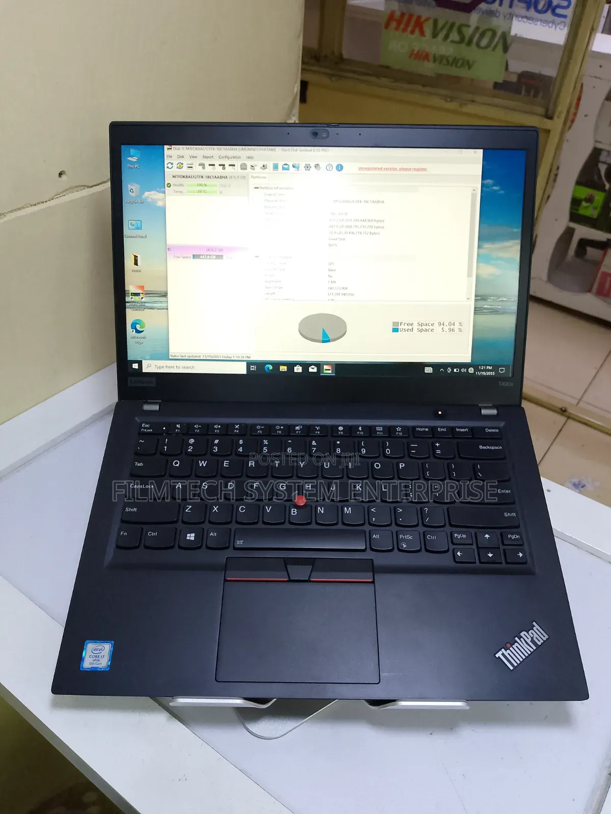 Laptop Lenovo ThinkPad T490s 16GB Intel Core i7 SSD 512GB