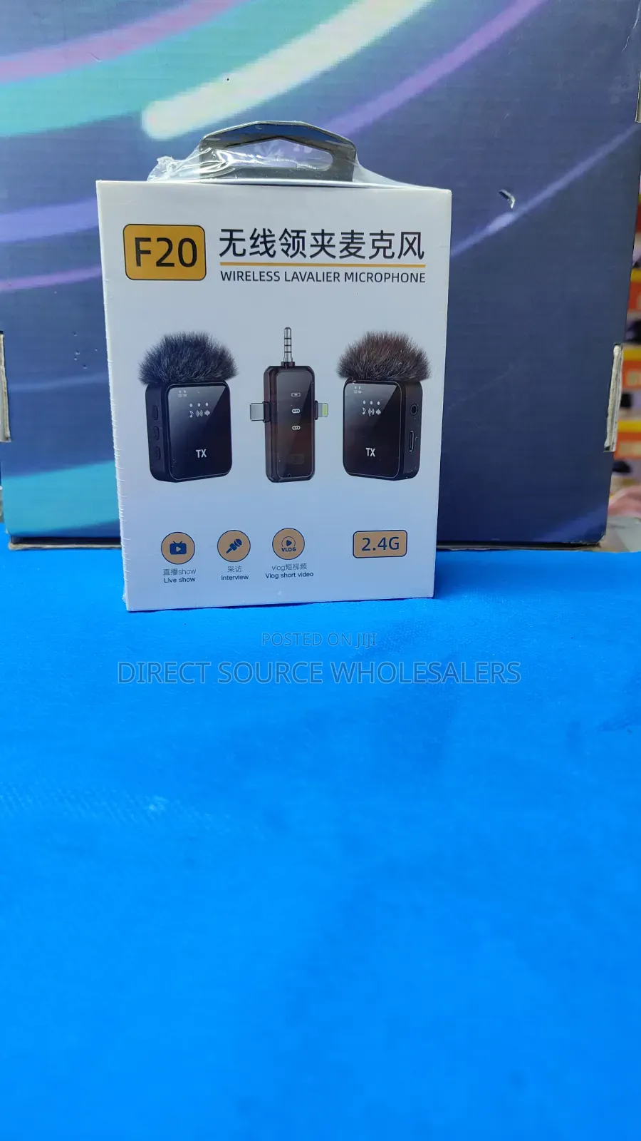 F20 Portable Wireless Microphone Kit for Mobile Recording
