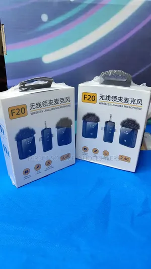 F20 Dual Wireless Lapel Microphone for Video Recording