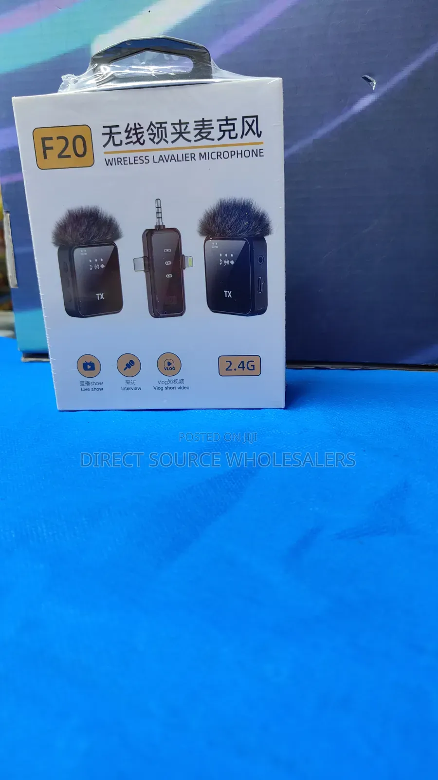 F20 Dual Wireless Lapel Microphone for Video Recording