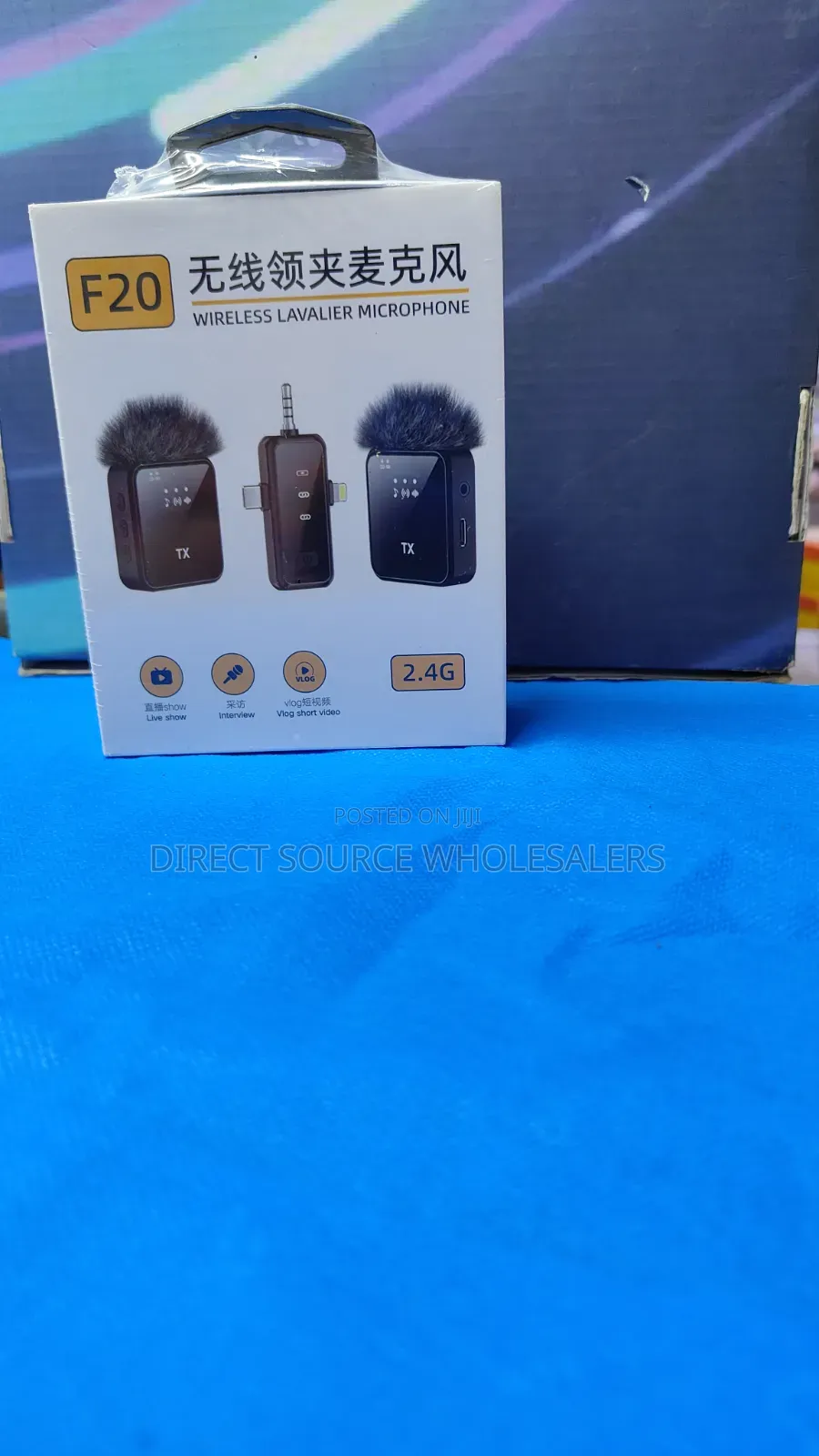 F20 Dual Wireless Lapel Microphone for Video Recording