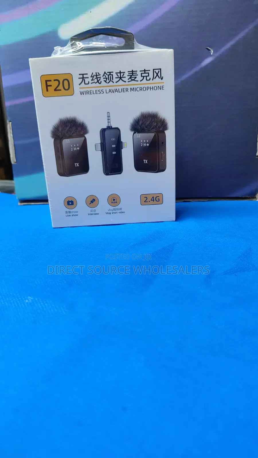F20 Dual Wireless Lapel Microphone for Video Recording