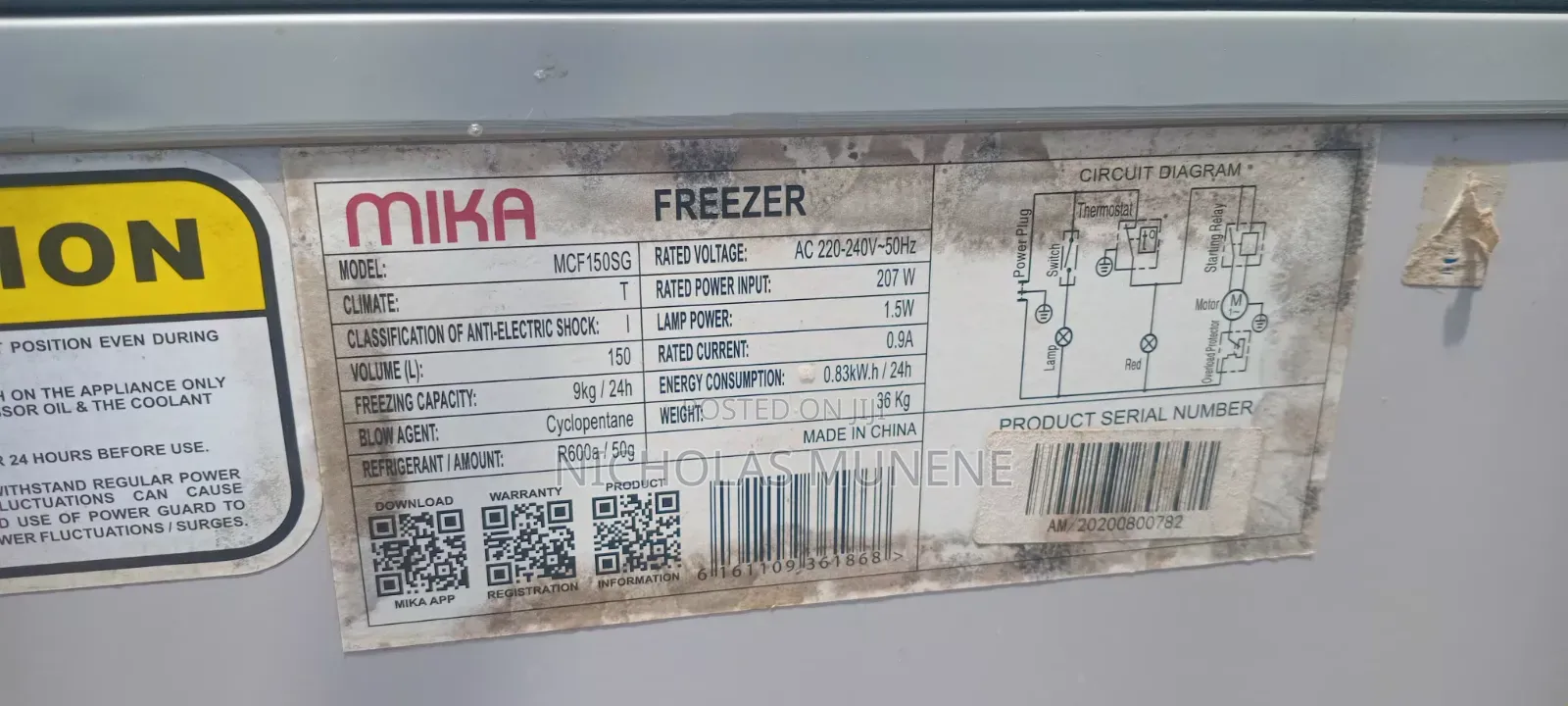 150 Liters Chest Freezer