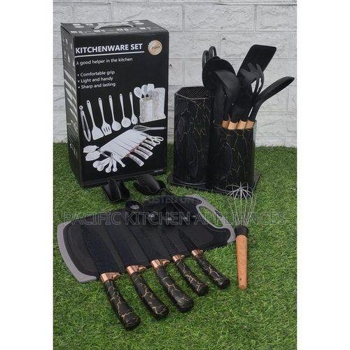 25PCs Marble Silicone Serving/Cooking Spoons/Utensils Set - thumbnail 2