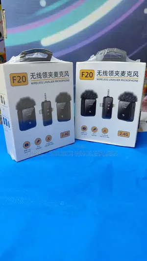 Professional F20 Wireless Lavalier Mic 2.4G Noise Reduction