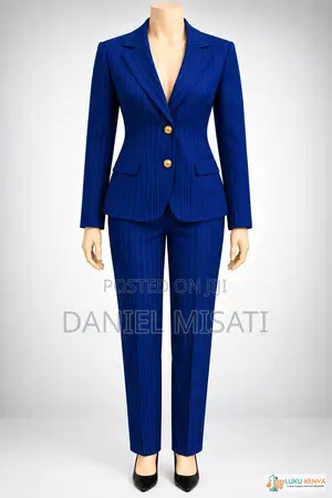 Elegant 2-Piece Trouser – Pinstripe Suit