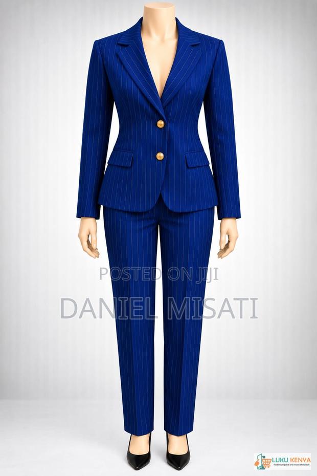 Elegant 2-Piece Trouser – Pinstripe Suit