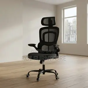 Office Chairs; Modern Black High Backrest Orthopedic With Headrest