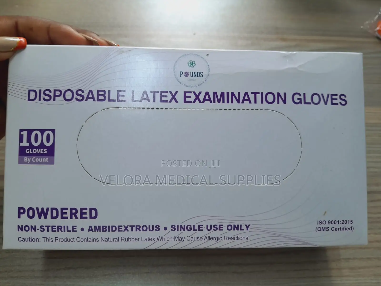 Disposable Latex Examination Gloves — Powdered