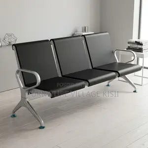 3-Person Padded Receptio Waiting Bench