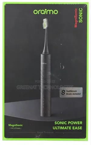 Oraimo MagniSonic OPC-ET500N Electric Toothbrush 8 Heads Included