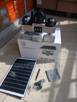 Triple Camera Lens 4G SIM Solar Powered PTZ Surveillance Camera