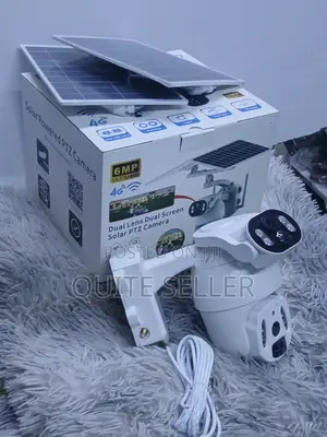 6MP Mega Pixel Dual-Lens Solar 4G UBOX PTZ Outdoor Security Camera