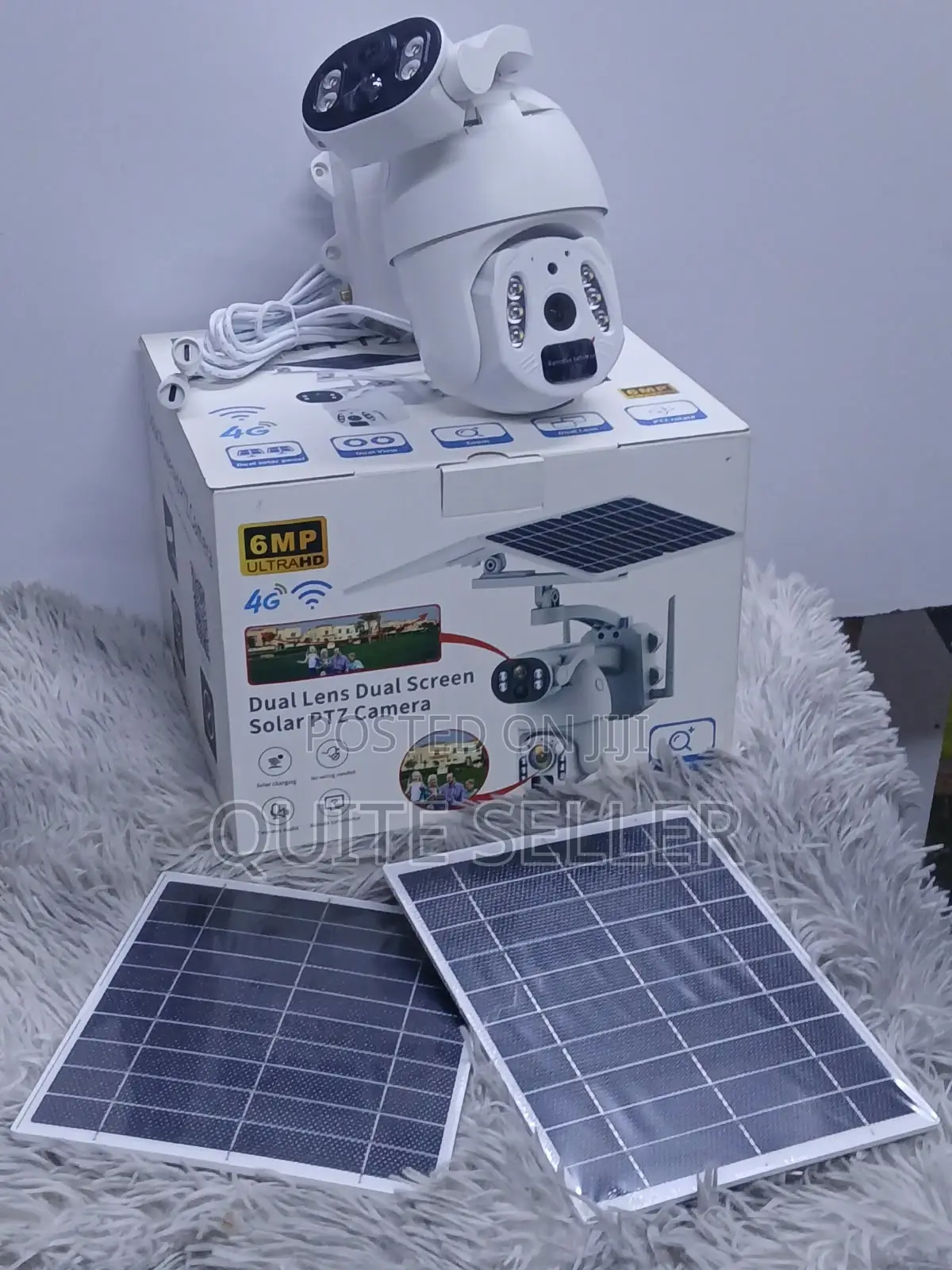 6MP Dual Camera Solar-Powered 4G Outdoor CCTV With Auto Tracking