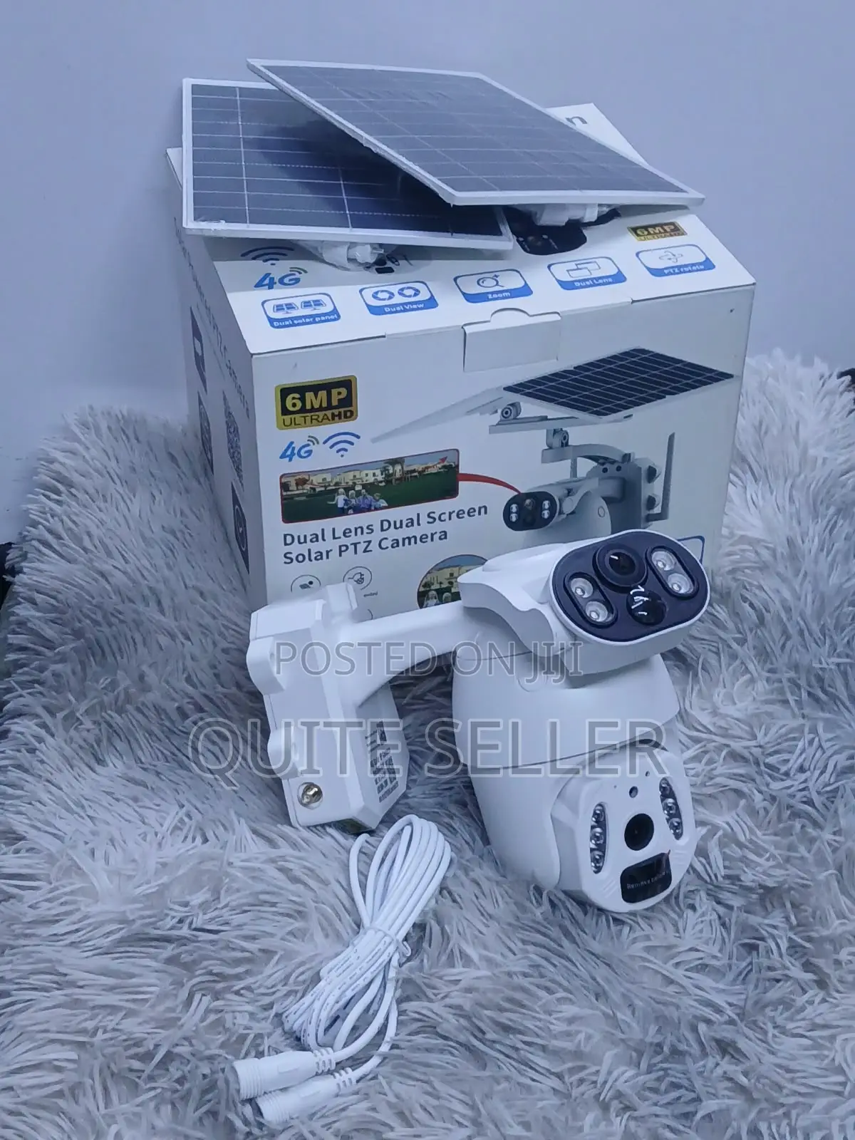 6MP Dual Camera Solar-Powered 4G Outdoor CCTV With Auto Tracking