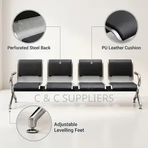 4-Link Waiting Bench With Armrest