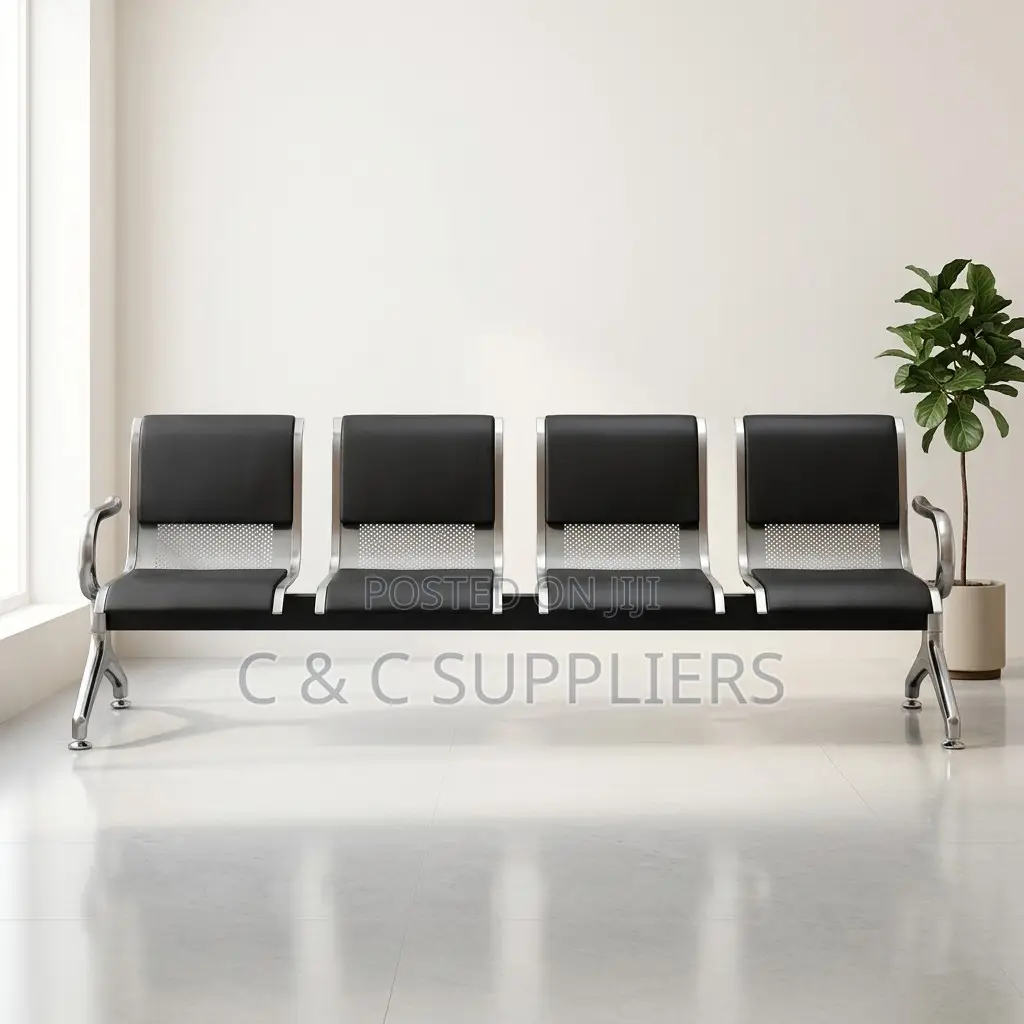 4-Link Waiting Bench With Armrest