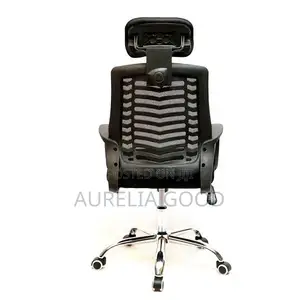Secretarial Mesh Office Chair With Headrest Office