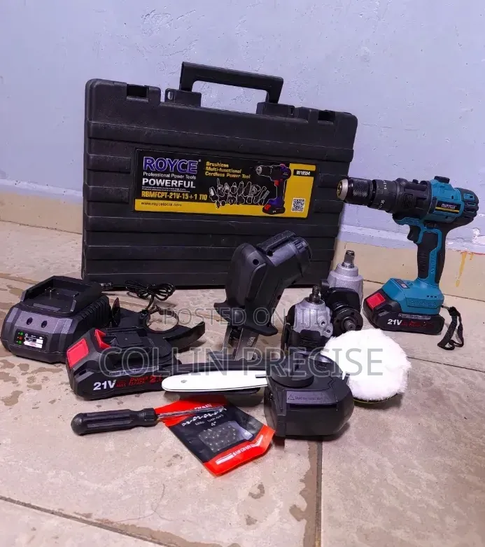 Royce 21V 6-in-1 Brushless Cordless Tool Set