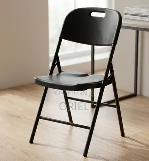 Black Stackable Folding Chair – Portable Event & Conference Seating