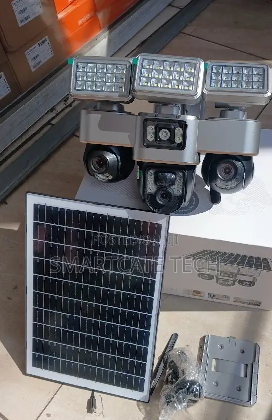 Triple Lens Smart 4G Solar Powered PTZ Surveillance Camera