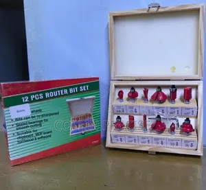 12-Piece Tungsten Carbide Woodworking Router Bit Set – 8mm