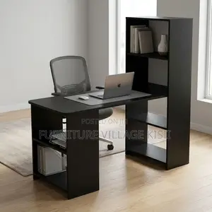 Black Modern Wooden Computer Desk