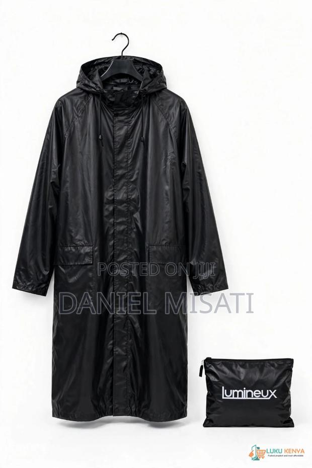 Rain Coat Available in Black Lumineux