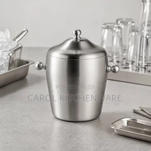 1.5 LTRs Stainless Steel Ice Bucket With Lid