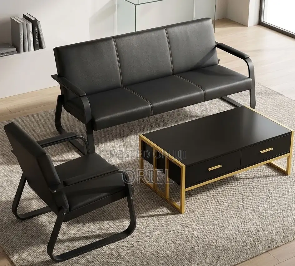Office Reception 5-Seater Sofa Set – Modern Guest & Waiting Seating