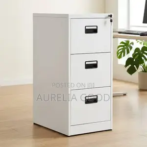 Office Cabinet=wite Steel Cabinet With Drwers